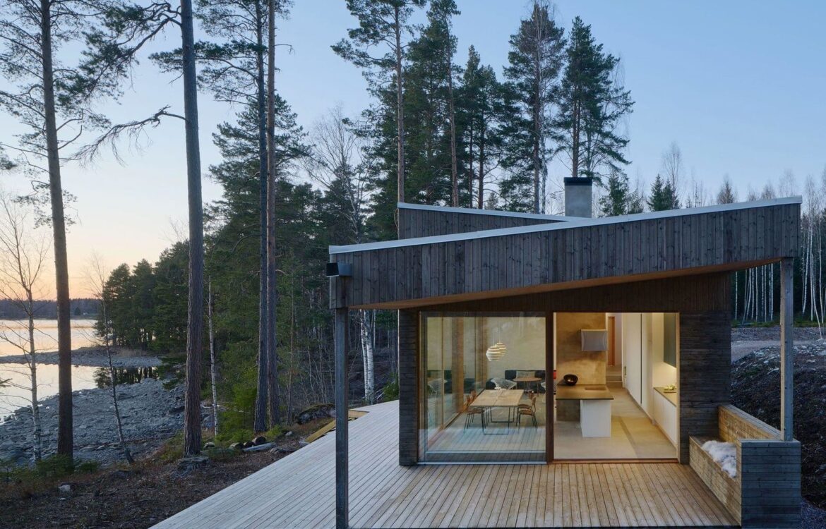 Dalarna House in Sweden with wood siding